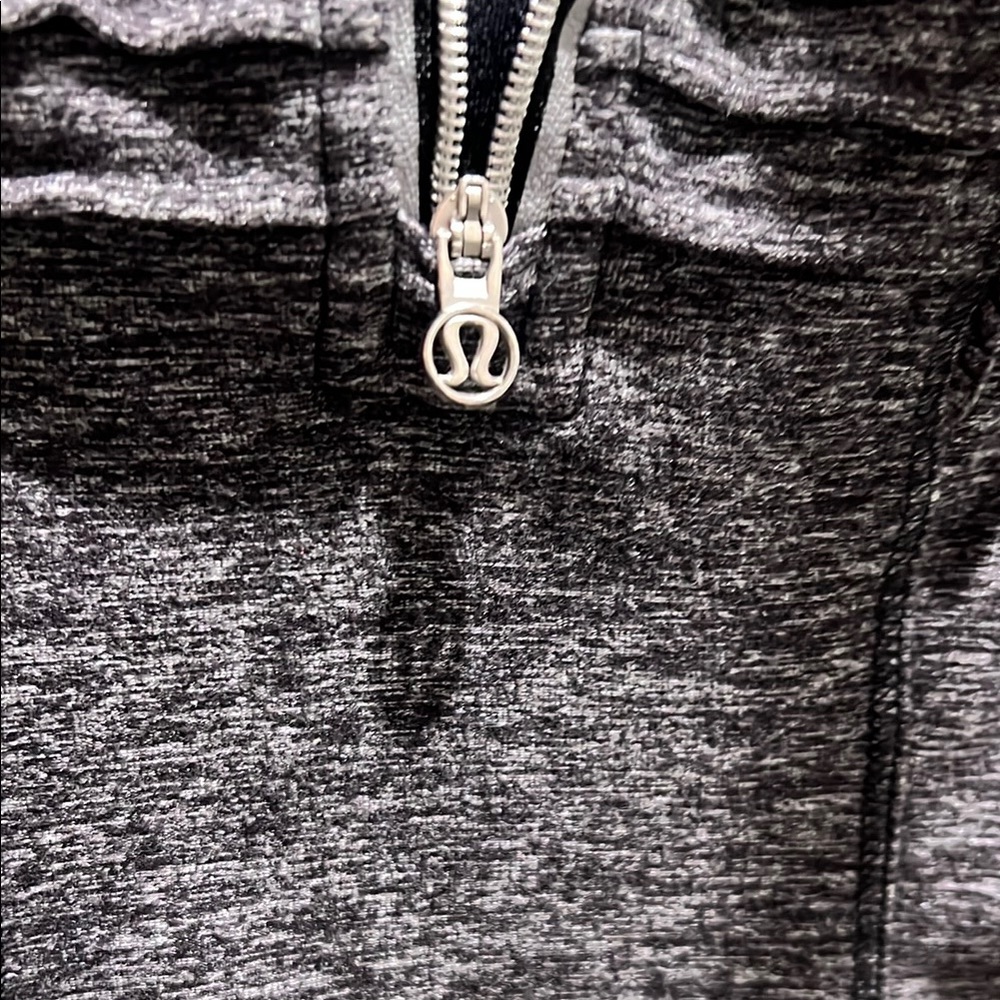 Lululemon Gray Ruffled Zip-Up - Picture 2 of 3